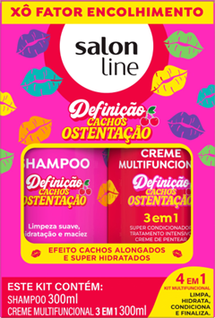 Kit Salon Line Multy (Shampoo + Creme Multifuncional)  Definição Ostentação 300ml