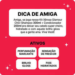 Kit Salon Line Xerosa (Shampoo 300ml + Condicionador 200ml) Glamour Chic