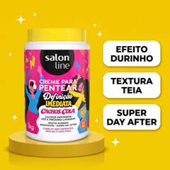 Creme Para Pentear Salon Line Definição Imediata Cachos Cola 1kg