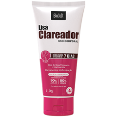 Creme Bisnaga Lisa Clareador Rosa Mosqueta 110g Softhair