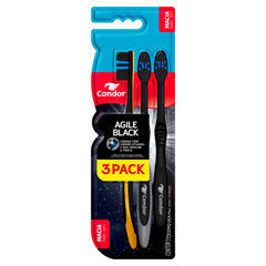 Escova De Dente Condor Black  Agile Macia L3p2 8107-0
