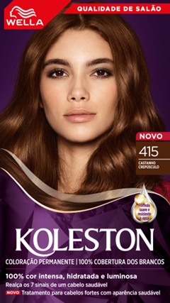 Tintura Koleston Kit 415 Castanho Crepusculo Wella