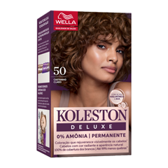 Tintura Koleston Deluxe Kit 50 Castanho Claro Wella