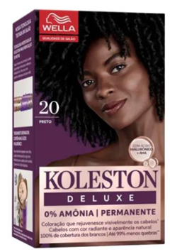 Tintura Koleston Deluxe Kit 20 Preto Wella