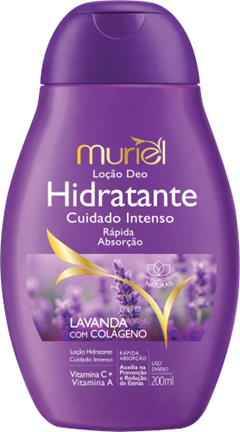 Loção Hidratante Corporal Muriel Lavanda Com Colageno 200ml