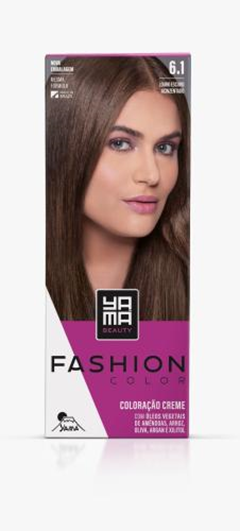 Tinta Yama Fashion Kit Color 6.1 Louro Escuro Acinzentado