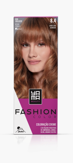 Tinta Yama Fashion Kit Color 8.4 Louro Claro Acobreado