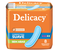 Absorventes Delicacy Suave Gel S/Abas C/8