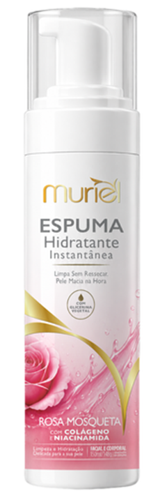 Espuma Hidratante Instantânea Muriel Rosa Mosqueta Facial E Corporal 150ml/148g