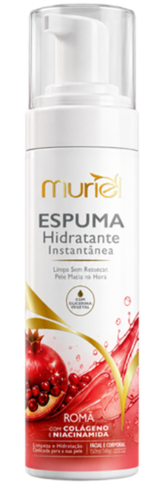 Espuma Hidratante Instantânea Muriel Romã Facial E Corporal 150ml/148g