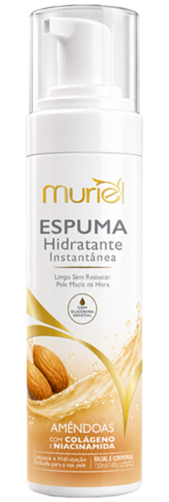 Espuma Hidratante Instantânea Muriel Amendoas Facial E Corporal 150ml/148g