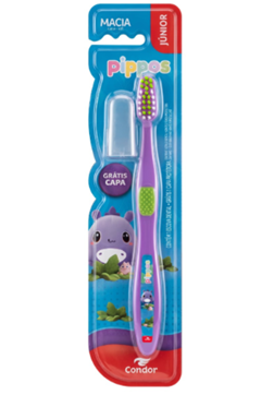 Escova Dental Condor Pippos Jr+Capa Protetora 3186-0