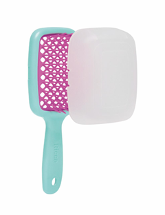 Escova Cabelo Ricca Flex Go Mini Aqua Belliz