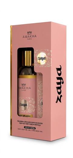Kit Amakha Body Splash + Prefume Zaya15ml