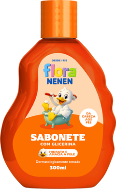 Sabonete  Liquido Flora Nenen Banho Alegria 300ml Suissa