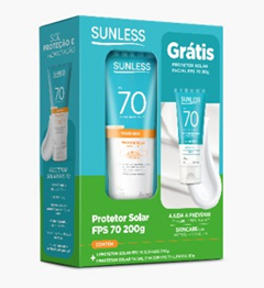 Kit Protetor Sunless Fps70 200g+Mini Farmax