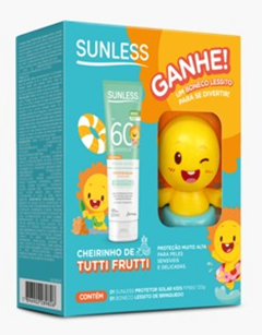 Kit Protetor Sunless Fps60 Kids 120 Ml + Boneco Farmax