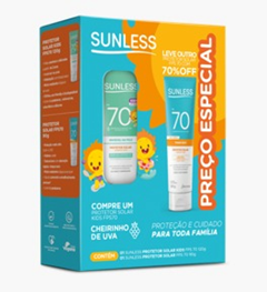 Kit Sunless Fps70 Kids + Corporal Fps70 90g Farmax