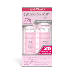 Kit Desodorante Aerossol 72h Giovanna Baby Classic C/2 90g