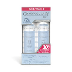Kit Desodorante Aerosol 72h Giovanna Baby Blue C/2 90g