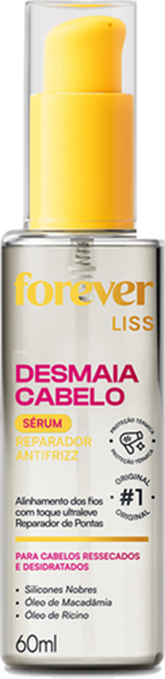 Sérum Reparador Forever Liss Desmaia Cabelo 60ml