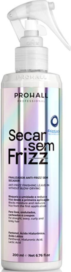 Spray Finalizador Prohall Secar Sem Frizz 200ml