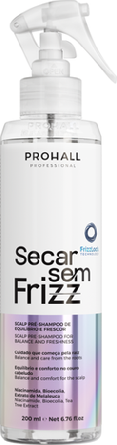 Pré -  Shampoo Prohall Secar Sem Frizz 200ml6