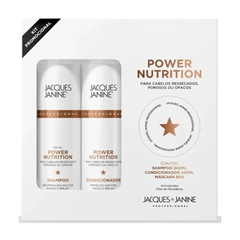 Kit Jacques Janine Power Nutrition (Shampoo 240ml / Condicionador 240 Ml /Máscara 80ml)