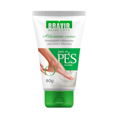 Desodorante Creme Bravir Aldermina P/Pés Bisnaga 80g