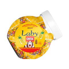 Protetor Solar Labial Laby Chita Abacaxi Push Pull Fps8 C/30 3,5g Bravir