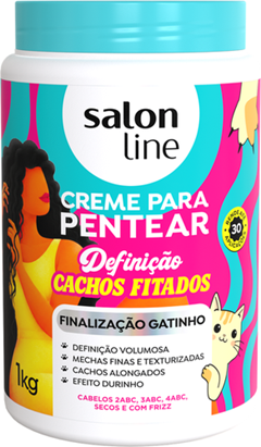 Creme Pentear Salon Line Definição Cachos Fitados 1kg