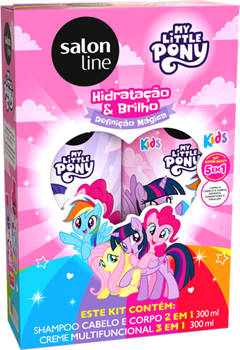 Kit Salon Line (Shampoo + Creme Multifuncional) My Little Pony Kids 200+300ml