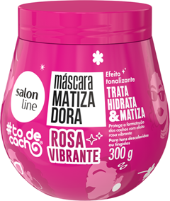 Máscara Caplar Salon Line #Todecacho Matizaddor Rosa Vibrante 300gr