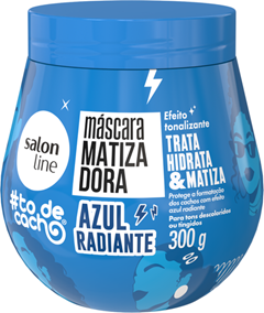 Máscara Capilar Salon Line #Todecacho Matizador Azul Radiante 300gr