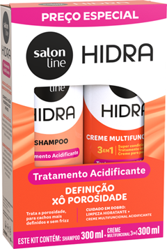 Kit Salon Line (Shampoo+Máscara Tratamento) Mltifuncional Acidificante 300ml