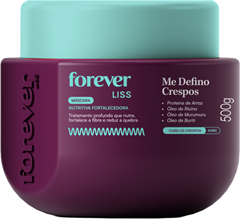 Máscara Capilar Forever Liss Me Defino Crespos 500g