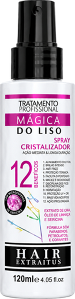 Spray Cristalizador Hair Extrattus Mágica Do Liso 120ml