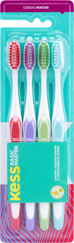 Escovas Dentais Kess Basic Master Pack C/4 Belliz