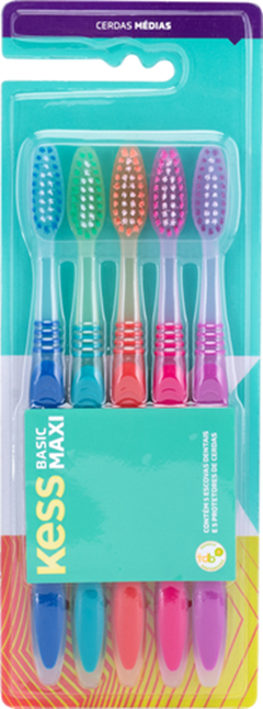 Escovas Dentais Kess Basic Maxi Pack C/5 Belliz
