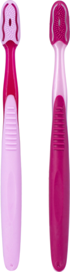 Escovas Dentais Kess Care Média Rosa Pack C/2 Belliz
