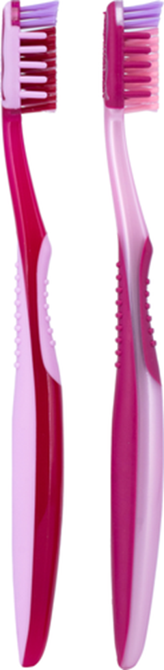 Escovas Dentais Kess Care Média Rosa Pack C/2 Belliz