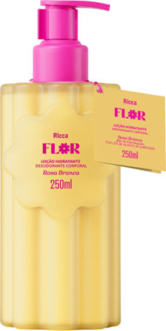Hidratante Corporal Deo Ricca Flor Rosa Branca 250ml Belliz