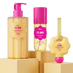 Hidratante Corporal Deo Ricca Flor Rosa Branca 250ml Belliz